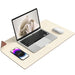 Aothia Mouse Mat Small protector Pad - Multifunctional Dual-sided Office Mouse Pad,Smooth Surface Soft Desk Pad,60cm x 35cm Waterproof Desk Mat, Pu Leather Desk Cover for Office/Home