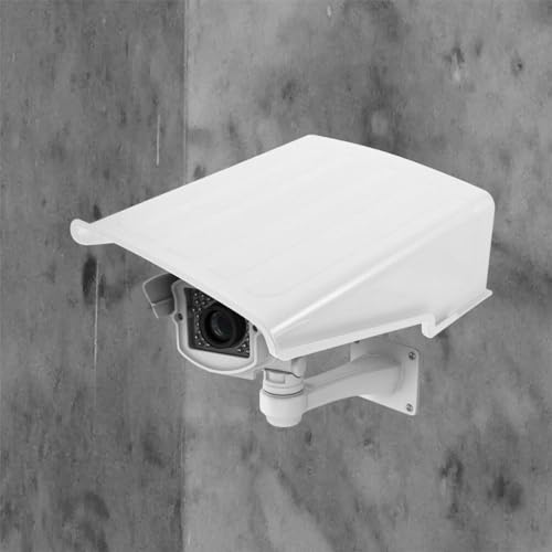 OSALADI Sun Rain Shade Camera Top Cover Shield Protective Roof Weatherproof Glare Protection Cover Sunshade Cctv Camera Top Cover for Outdoor Security Camera, 2 Sets