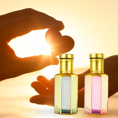 TSZ Scent Pure White Musk Tahara & Musk Cotton Candy Gift Set for Women ??2x12ml Luxury Perfume Oil, Long-Lasting, Hypoallergenic, Alcohol-Free Attar, Travel-Friendly