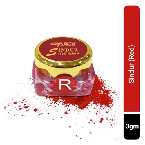 Keya Seth Aromatherapy, Device Of Drop 100% Natural Sindoor Dust, 3gm Sindoor (Red), Multi