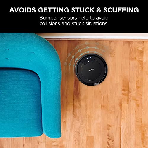 Shark ION Robot Vacuum, Wi-Fi Connected, Works with Google Assistant, Multi-Surface Cleaning, Carpets, Hard Floors, Black (RV754)