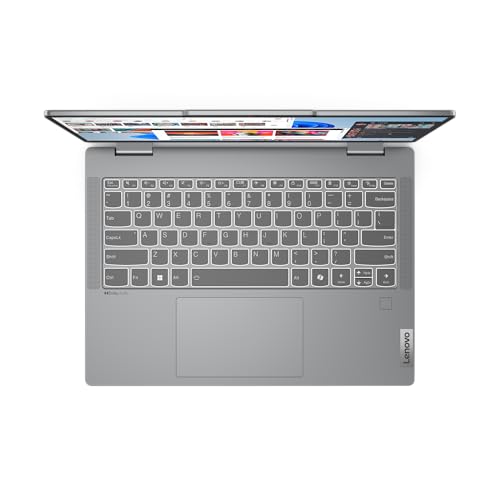 Lenovo IdeaPad 5 2-in-1 14IRU9 Laptop with 14" WUXGA OLED Glossy Touch Display, Core 5 120U, 16GB RAM, 512GB SSD, Integrated Intel Graphics, Backlit Eng-Arb KB, W11, Luna Grey + PEN [83DT006UAX]