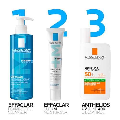 La Roche-Posay Effaclar Acne Foaming Cleansing Gel for Oily and Acne Prone Skin 400ml