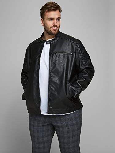Jack & Jones Mens Jcorocky Jacket Ps Leather Jacket