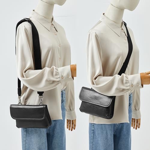 Genuine Leather Men Clutch Bags Purse Handbags Business Zipper Wallet Crossbody Fashion Bag Travel Bag
