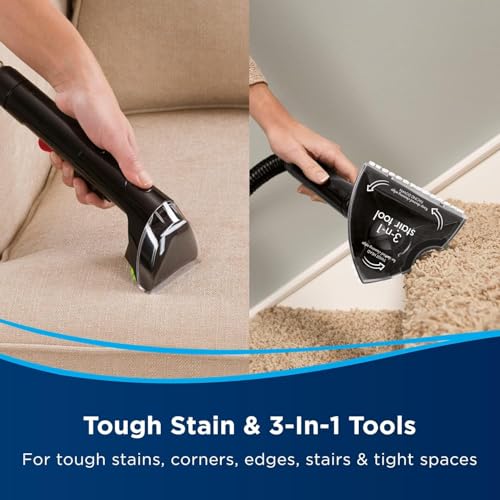 BISSELL ProHeat 2X Revolution Cleanshot 2066E – Upright Carpet Cleaner with HeatWave Technology, Powerful Stain Removal, Large 10kg, Ideal for Tough Stains & Deep Cleaning | 2-Year BISSELL Warranty