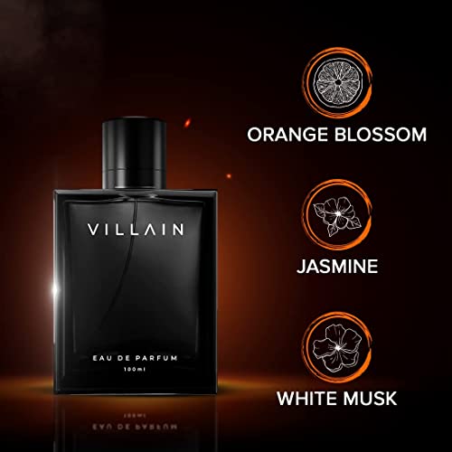 Villain Classic Perfume for Men, Eau De Parfum (EDP) - 100ml, Premium Fragrance Spray for Men, Best Gift for Men - Woody & Spicy