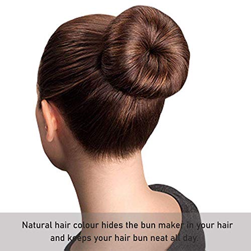 Excefore Hair Bun Maker, 3 Pcs Women Twist Hair Shaper, Easy Fast Snap Roll hair nets Magic Buns Tool, Donut Curler Roller Dish Headbands, French Twist Hair Fold Wrap Snap for Women Kids (Black)