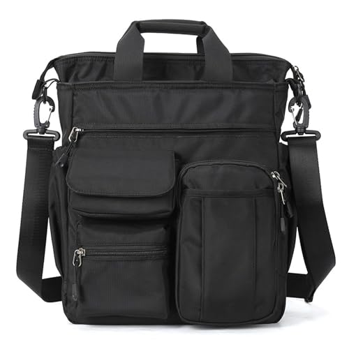 DOUGO Multifunctional Unique One-Shoulder Crossbody Bag Messenger Shoulder Bag for Men Laptop Case Handbag Business Briefcase Travel Rucksack
