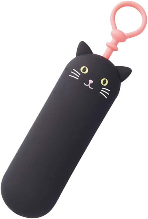Lihit Lab. Double Zipper Pen Case, 7.9 X 2.8 X 4.7 Inches, Black (A7555-24) - S Kroneko