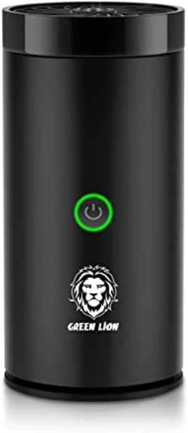 Green Lion Smart Bakhour Rechargeable Electric Car Incense Burner, USB-C Portable Mini Burner, Aluminum Alloy Design, Strong Power for Fast Burning, Long-Lasting Fragrance - Green