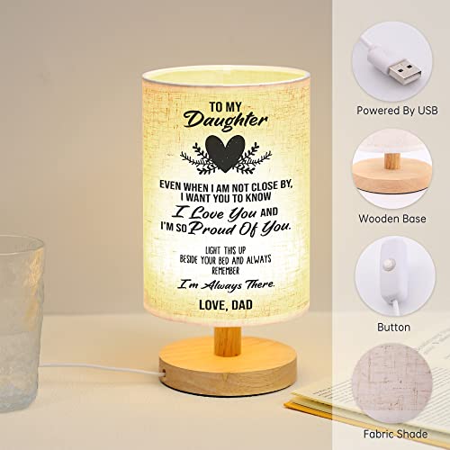 WSYEAR Daughter Gifts from Dad-Birthday Gifts for Daughter from Dad,Table Lamp Father to Daughter Gifts for Birthday Anniversary Wedding Gifts