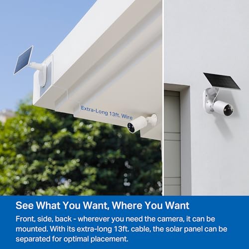 Tapo TP-Link SolarCam C402 Kit, Outdoor Battery Camera w/Solar Panel, Wireless, 1080P, Free Person/Vehicle Detection, SD/Cloud Storage, Color Night Vision, No Hub Needed, Works w/Alexa & Google Home
