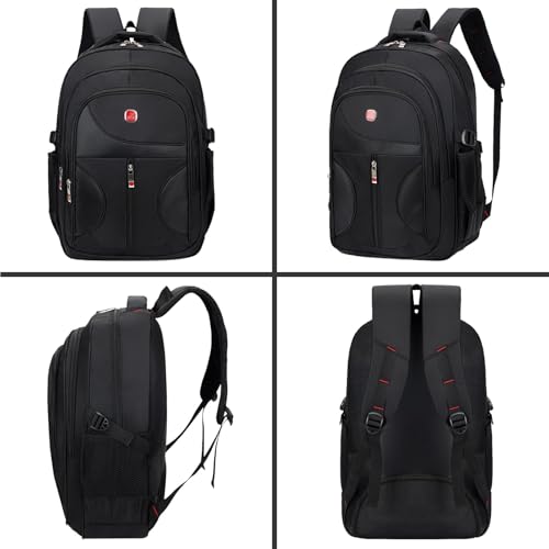 Yoawllty School Bag for Boys Backpack for School Casual 16 Inch Laptop Backpack for Students Backpack for Travel Black, 23