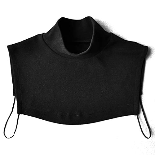 GIMEVAR Men And Women Knitting Fake Collar Islamic Hijab Extensions Neck Chest Back Cover Modal Scarf Half Muslim Collar Fashion Solid Color Fake Collar Clothes Accessories