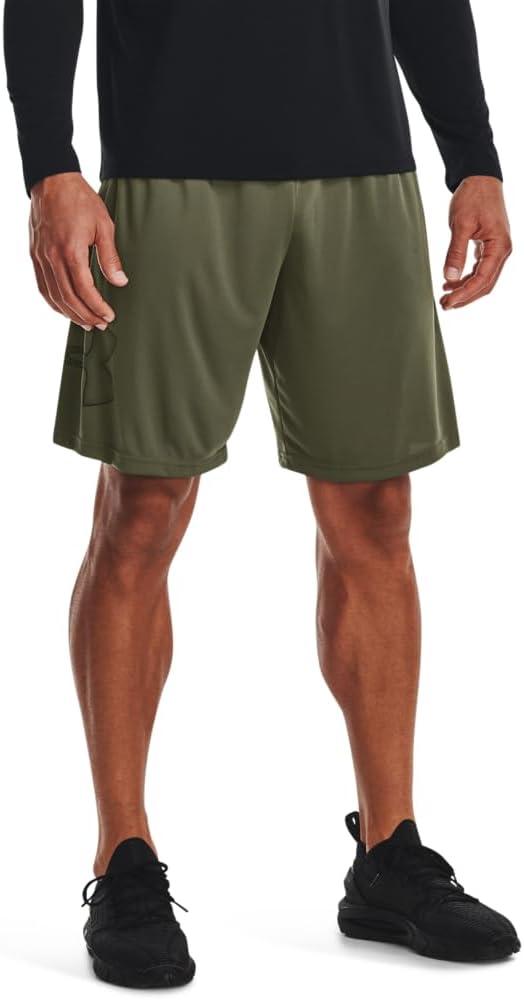 Mens TECH GRAPHIC Shorts Shorts (pack of 1) - Marine OD Green / Black