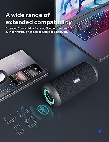 RIENOK Portable Bluetooth Speaker 30W True Wireless Stereo HD Sound IP67 Waterproof Outdoor Sport Speakers Bluetooth 5.0 for Home Party