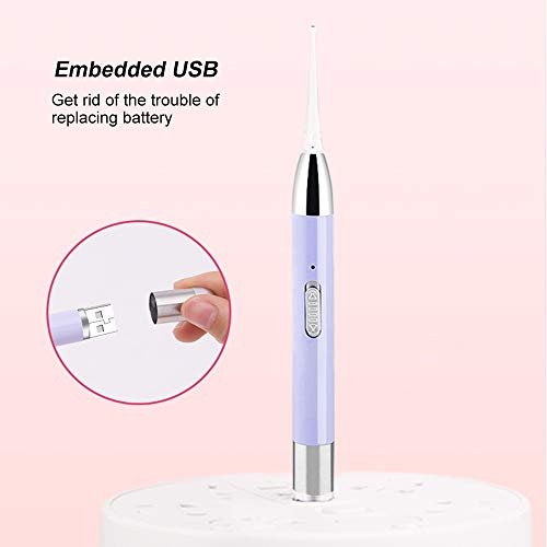 ametoys LED Light Ear Pick USB Ear Wax Removal Nose Clean Clip Baby Adults Ear Nose Clean Tweezers Remover Set