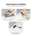 Ringke Cable Organizer [4 Pack] Clips Management TPU Silicone Adhesive Wire Holder Accessory for Power Cords, Home, Office, Cubicle, Headphone, Car