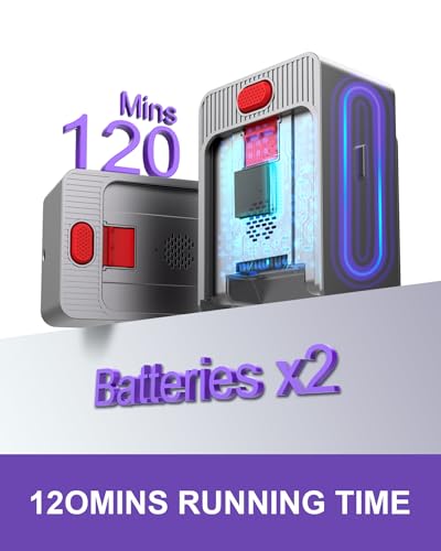Cordless Vacuum Cleaner, 2 Batteries 120 Mins Runtime, 550W 45KPA Stick Vacuum with Self-Standing, Tangle-Free Brush, LED Display, Vacuum Cleaner for Home Hardwood Floor, Carpet, Pet Hair (purple)