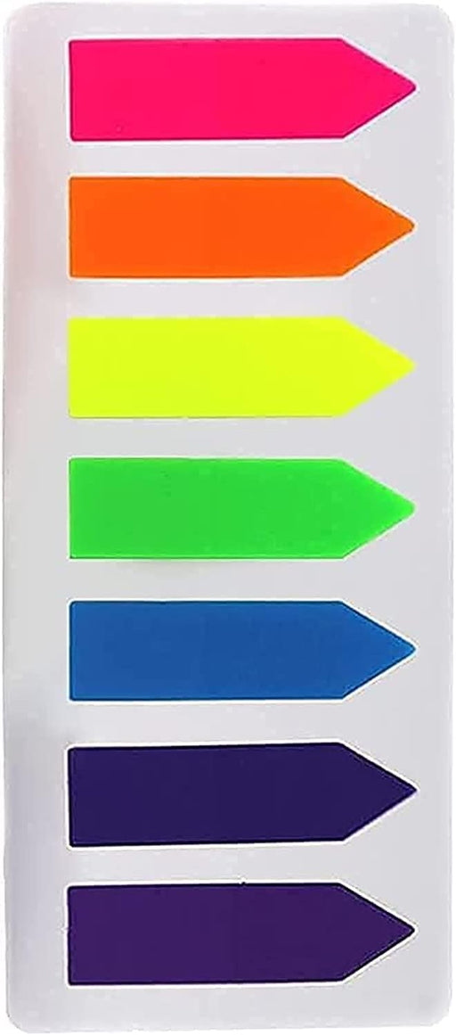 MARKQ 175 Pcs Arrow Page Markers, Post-It Sticky Notes Tab, Index Tab Flags for Home School Office Supplies (7 colors) - Arrow