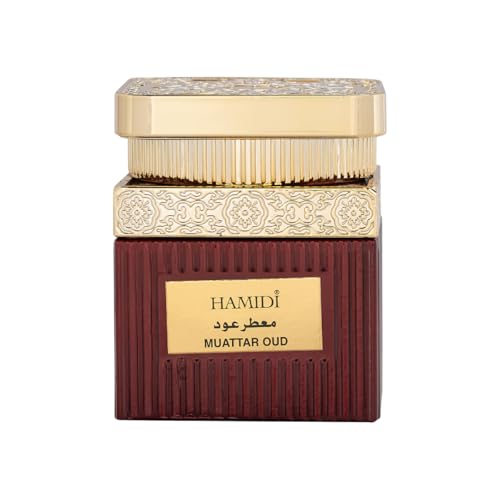 Hamidi Home Natural Oud 4 Pieces Gift Set, Air Freshener 480ml, Eau De Parfum 100ml, Perfume Oil CPO 12ml, Muattar 50gm, Fragrances, Use Every where, Smoke Free, Long Lasting, Gifts Hampers