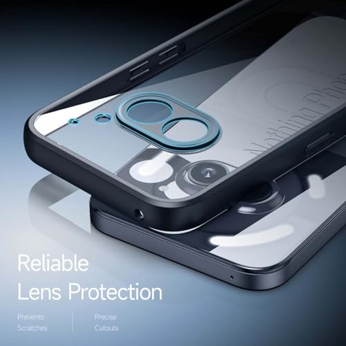 OIATROE Back Cover for Nothing Phone (2a), [Slim-Fit] [Anti-fingerprint] [Matte Texture] Phone Case For Nothing Phone (2a)-Black