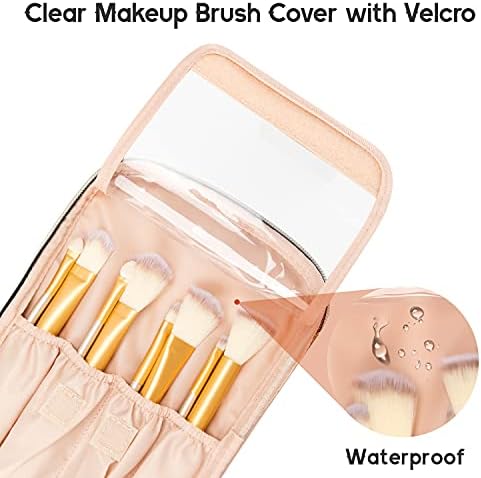 OCHEAL Makeup Bag, Portable Cosmetic Bag, Large Capacity Travel Makeup Case Organizer, Black Makeup Bags For Women Toiletry Bag for Girls Traveling With Handle and Divider