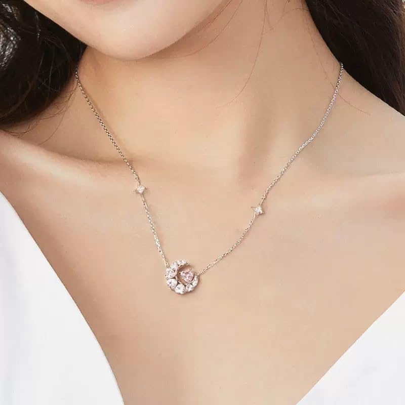 Swarovski Elements Crystal Rose Gold Plated gourd 925 Sterling Silver Necklace Gift Packing J.Rosée Fashion Jewelry