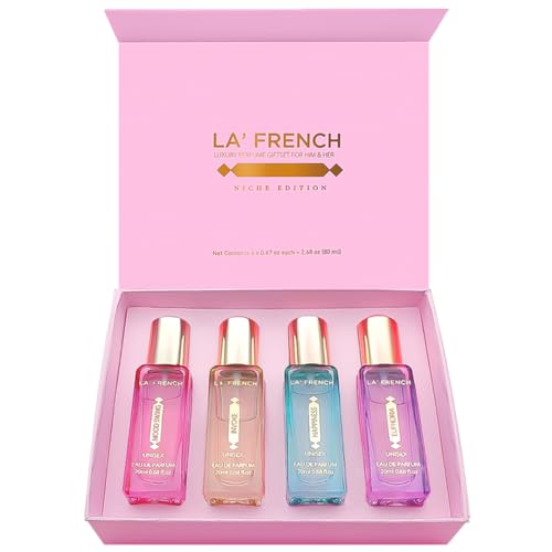 La French Perfume Gift Set for Women 4X20ml | with Mood Swing Euphoria Happiness Invoke | Luxury Perfume Set | Spicy Fresh Long Lasting Fragrance