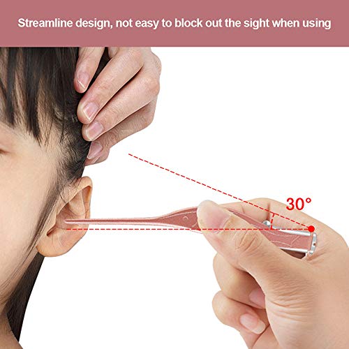 ametoys LED Light Ear Pick Ear Wax Removal Nose Clean Clip Baby Adults Ear Nose Clean Tweezers Remover Set
