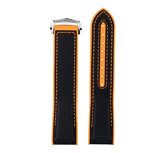 GANYUU Silicone Nylon Watchband For Omega Seamaster 300 Speedmaster 8900 Planet Ocean 20mm 22mm 21mm Watch Strap Tools