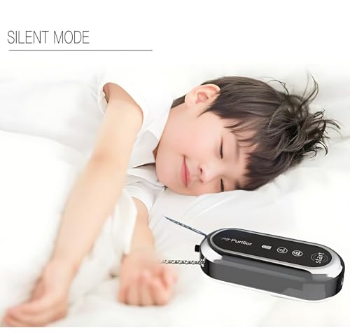 Wearable Personal Air Purifier, Portable Mini Air Ionizer for Clean Air Around the Body, Helps Remove Smoke, Odors, and Pollutants, Ideal for Travel, Sports, Outdoor Activities, and Home Use