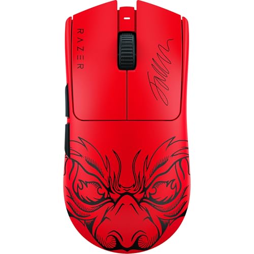 Razer Viper V3 Pro Wireless Esports Gaming Mouse: Symmetrical, 55g Lightweight, 8K Polling, 35K DPI Optical Sensor, Gen3 Optical Switches, 8 Programmable Buttons, 95 Hr Battery - Faker Edition