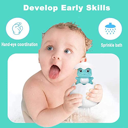 SYOSI Baby Bath Toy, Educational Bath Time Spray Water Bathtub Toys, Dinosaur Spray Water Pool Toy for Toddlers Kids Boys Girls, Sprinkler Bath Toys, Pool Bathroom Baby Toy Gifts
