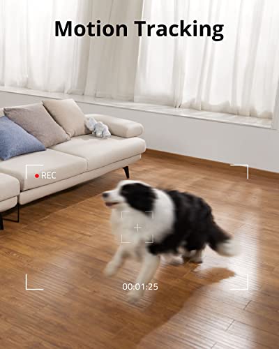 eufy Security Indoor Camera, 2K, Pan & Tilt 360° Horizontally and 100° Vertically, Indoor Security Camera, Wi-Fi Plug-in Camera, Human & Pet AI, Voice Assistant Compatibility, Motion Tracking