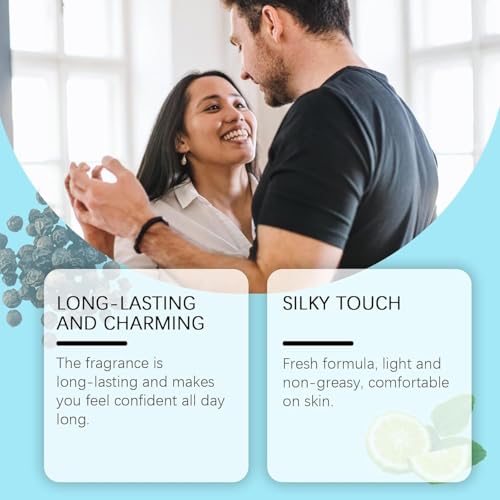 NALACAL Pheromone Cologne for Men | Long-Lasting Fresh & Warm Fragrance | Portable 10ML Roll-On Perfume Oil | Ideal for Pulse Points | Confidence-Boosting Scent | Attracts Women (2PCS)