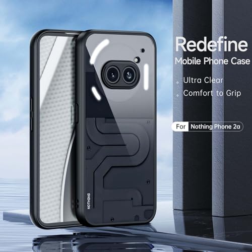OIATROE Back Cover for Nothing Phone (2a), [Slim-Fit] [Anti-fingerprint] [Matte Texture] Phone Case For Nothing Phone (2a)-Black