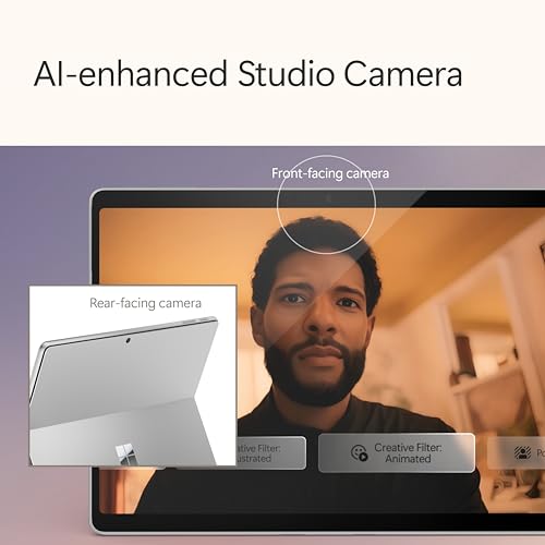 Microsoft Surface Pro (11th Edition - 2024), Copilot, 2 in 1, 13"OLED upto 120Hz Display, Snapdragon X Elite, Qualcomm Hexagon with 45 TOPS NPU, Qualcomm Adreno GPU, 16GB RAM, 512GB SSD, Platinum
