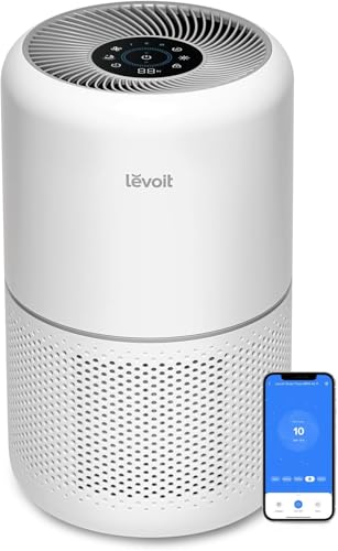 LEVOIT Smart Air Purifier for Home Bedroom, H13 HEPA Air Filter with Real Time Air Quality Sensor, Removes 99.97% Pollen Allergies Dust Odours, Alexa Enabled Air Cleaner with Quiet Auto Mode, Core300S