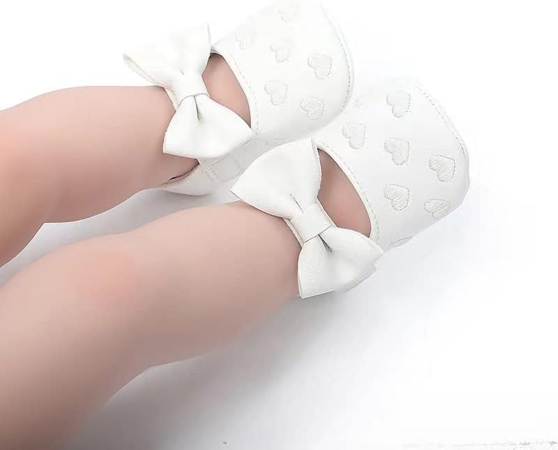 JZLIFE First Walking Shoes,Anti-slip,Comfortable and Breathable Baby Shoes with Hair Band,Baby Gift for Newborn Baby