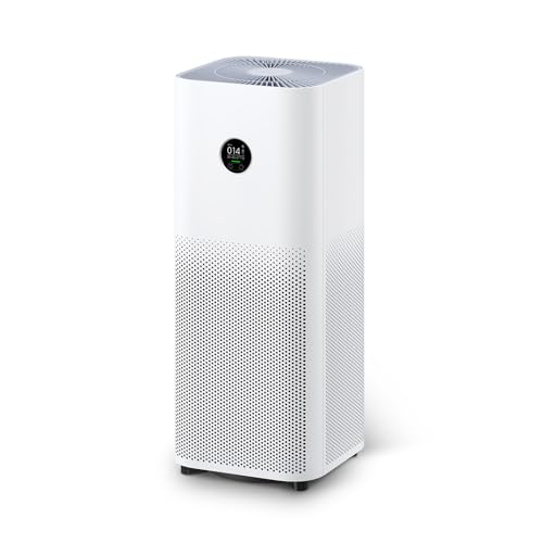 Xiaomi Smart Air Purifier 4 Pro App/Voice Control,Suitable For Large Room Smart Air Cleaner Global Version, 500 M3/H Pm Cadr, Oled Touch Screen Display - Mi Home App Works With Alexa - White