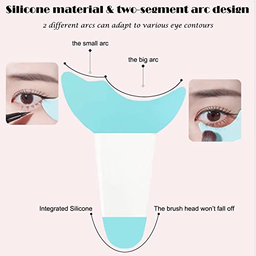 Eye Makeup Tool, Eyelash Eyeshadow Silicone Auxiliary Protection Tool, Reusable Prevent Soiling Makeup Tool Suitable for Professional Makeup Artists Beginners