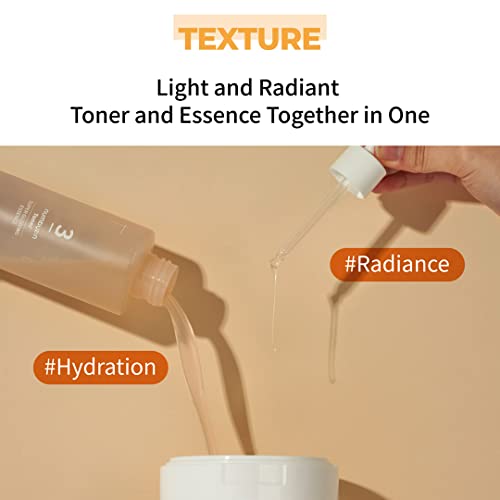 numbuzin No.3 Toner Pads | Radiance Glowing Jumbo Essence Pad | Clear Glass Skin, Skin Radiance, Texture Care | Biodegradable Vegan Pads, Fermented Ingredients, Niacinamide | 70 pads/150ml
