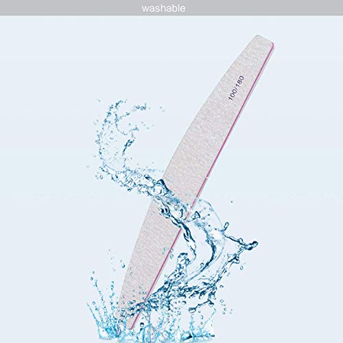 Starthi Nail File 10 PCS Professional Nail Files Double Sided Emery Board(100/180 Grit) Nail Styling Tools Pet Grooming Tools for Home and Salon Use