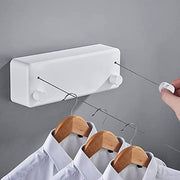NA Telescopic Clothesline Non-perforated Indoor Wall Hanging Balcony Invisible Hanger Cool Clothes Magic 304 Stainless Steel Wire Rope