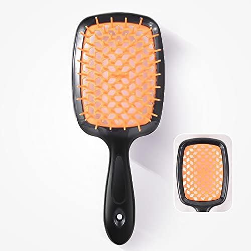ALANX Detangler Hairbrush ï¼ŒMassage Curl Combï¼ŒDetangling Hair Brush for Women, Girls and Kids for Wet, Dryï¼ŒFine, Curly, Thick and Long Hair (WHITE/YELLOW)