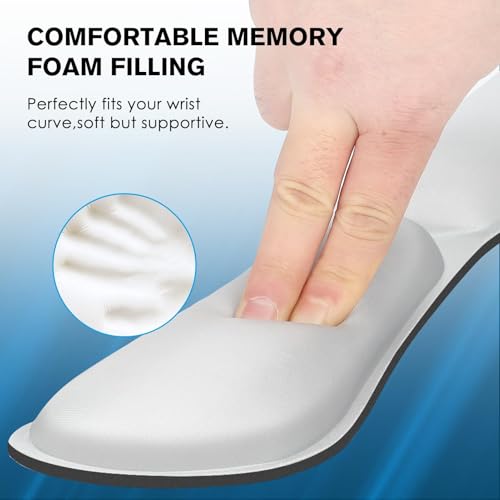 Azonee Memory Keyboard Wrist Rest, Ergonomic Wrist Rest for Computer Keyboard, Foldable for Easy Typing and Pain Relief, Mouse Wrist Pad, Non-Slip Wrist Rest, Suitable for Games, Computers, Laptops
