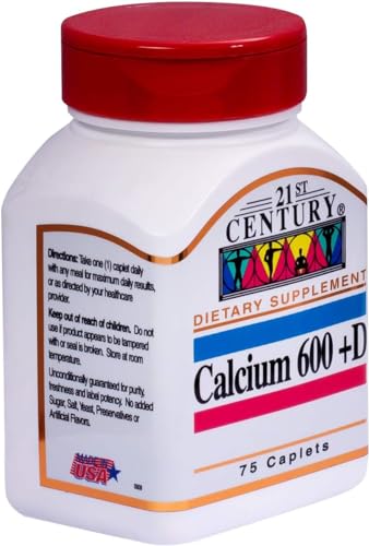 21st Century Calcium 600 + D - 75 Tabs