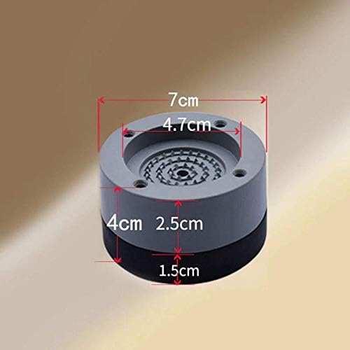 Tjackson 4 Pcs Washing Machine Refrigerator Mute Rubber Mat Anti Vibration Anti Shock Pad